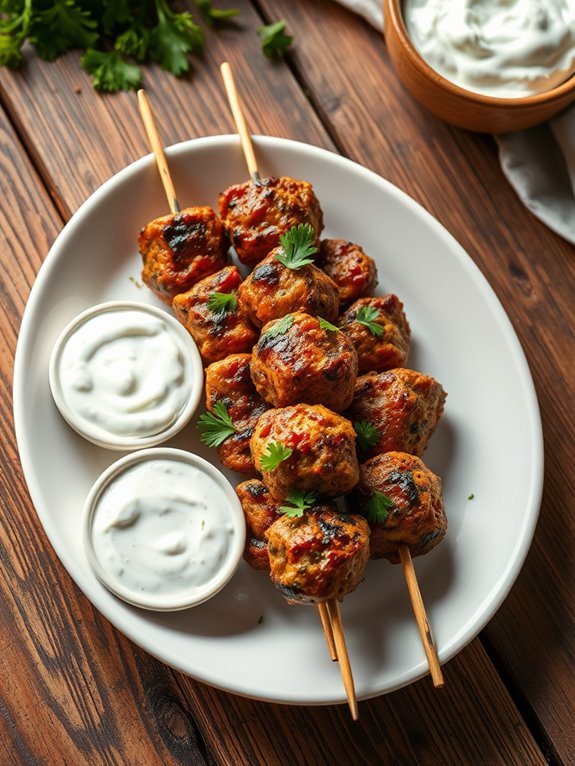 flavorful grilled meat skewers