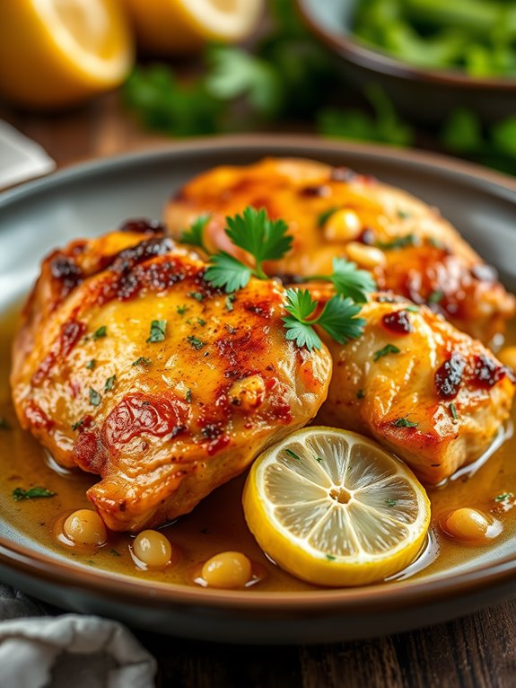 flavorful lemon garlic chicken