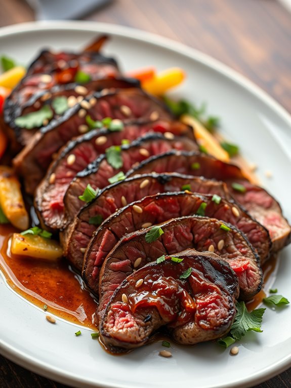 flavorful marinated flank steak