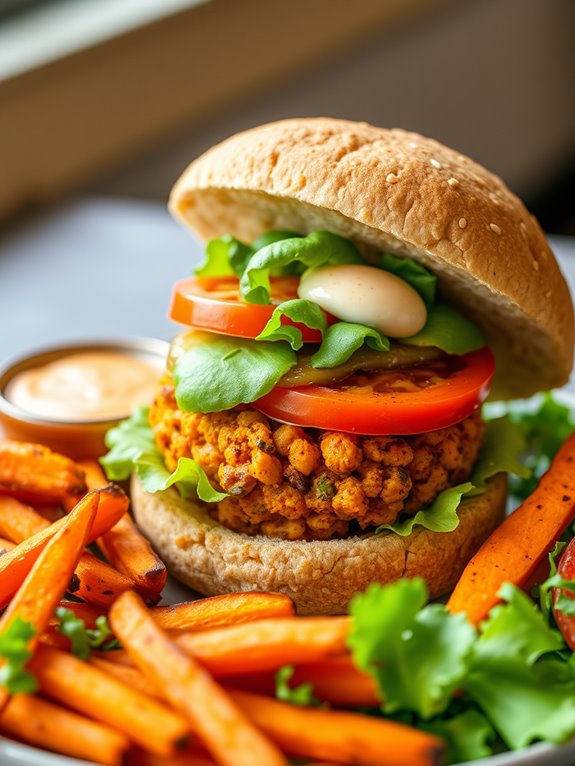 flavorful plant based patty