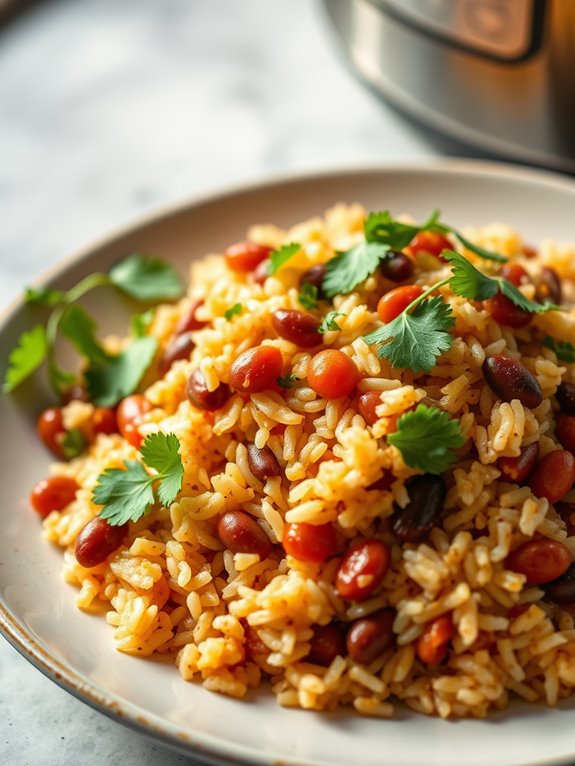 flavorful rice and beans