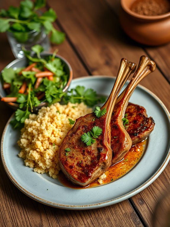 flavorful spiced lamb chops