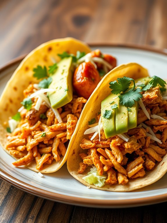 flavorful spicy chicken tacos