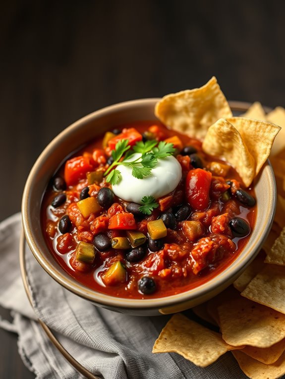 freezer friendly vegetarian chili