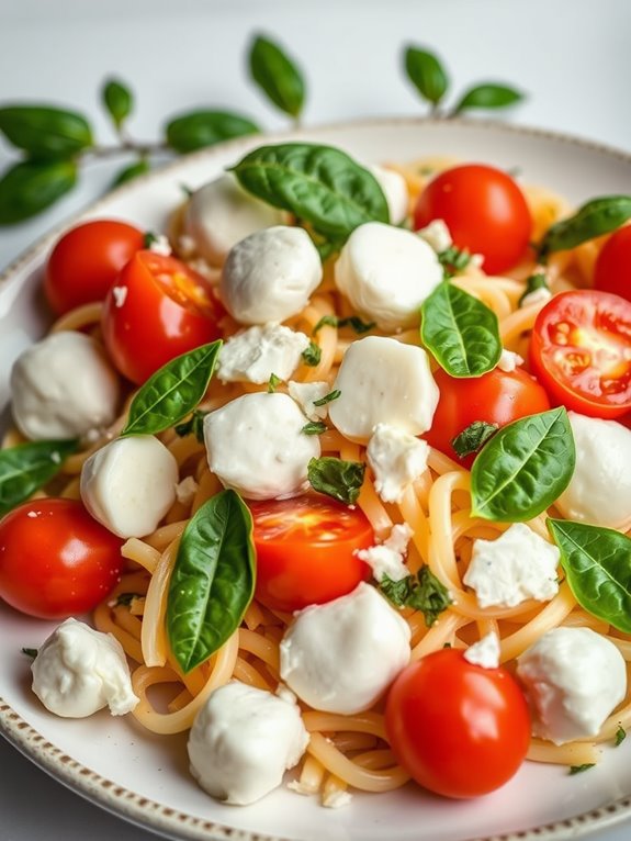 fresh tomato basil pasta