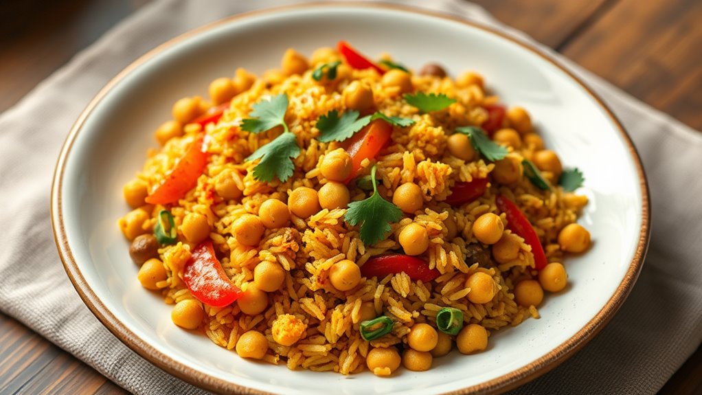 fried rice in skillet