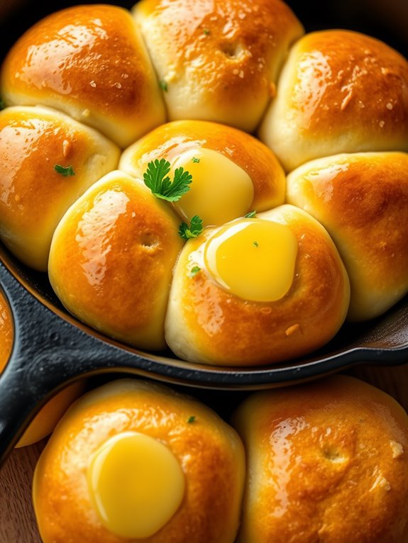 garlic butter infused rolls