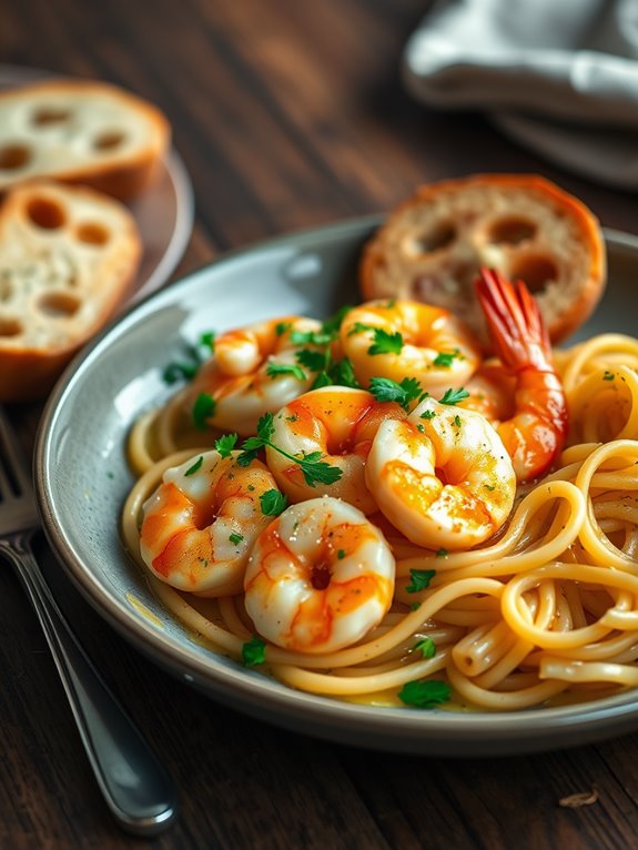 garlic butter shrimp dish