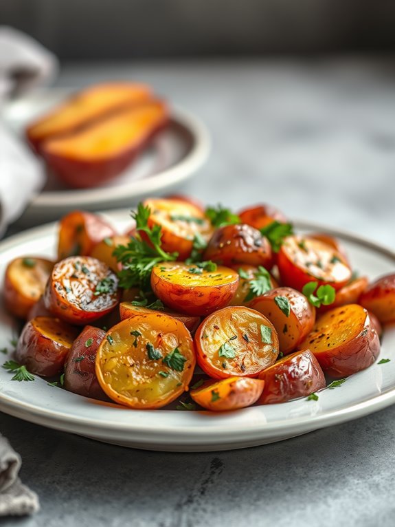 garlic herb roasted potatoes