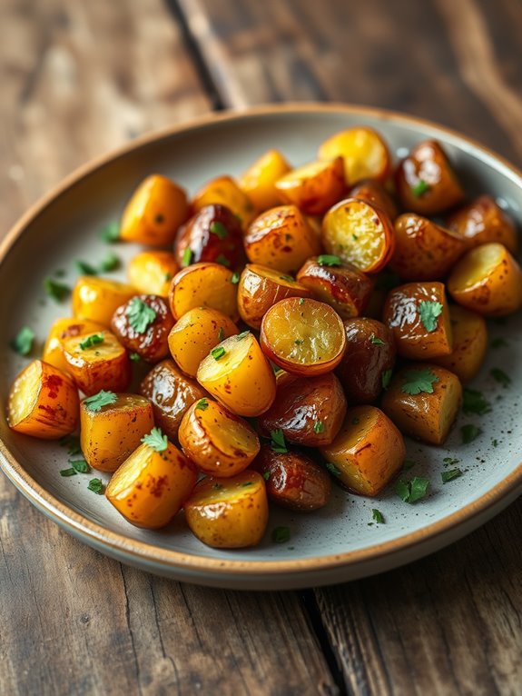 garlic herb roasted potatoes