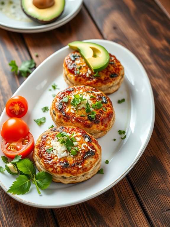 garlic herb turkey burgers