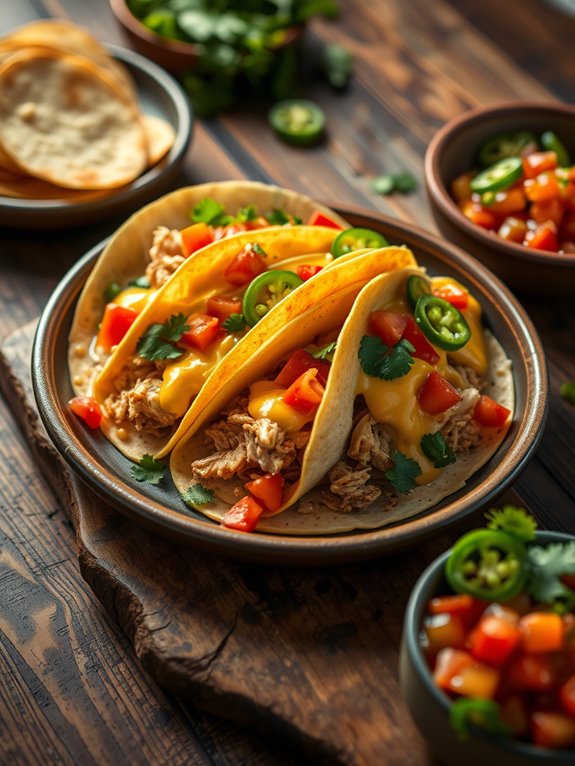 garlic parmesan chicken tacos