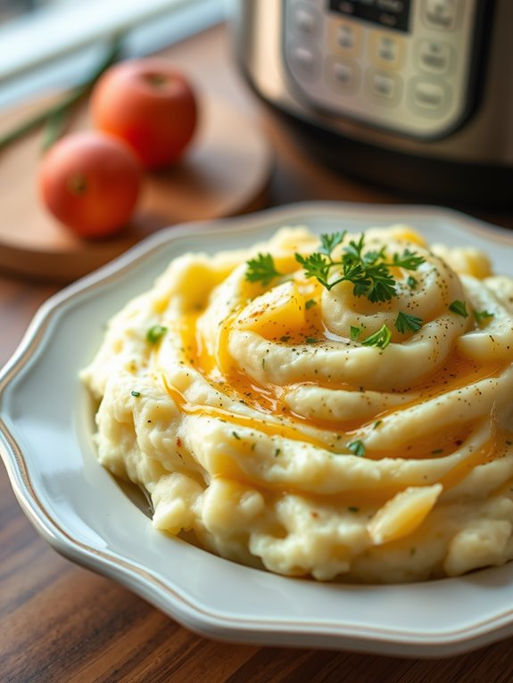 garlic parmesan mashed potatoes