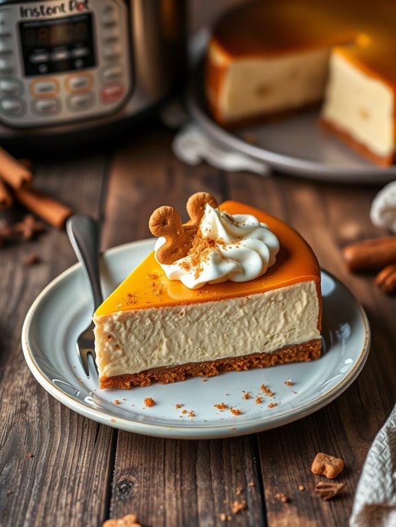 gingerbread cheesecake cooked instantly