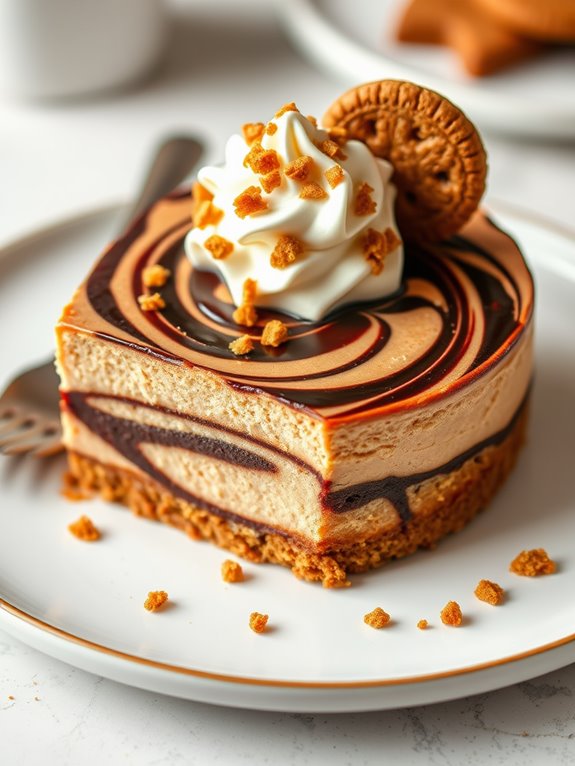 gingerbread cheesecake with chocolate