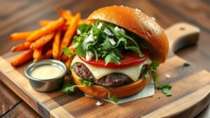 gourmet arugula infused burger recipes