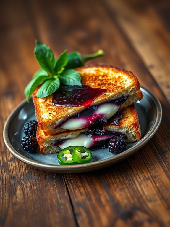 gourmet grilled cheese delight