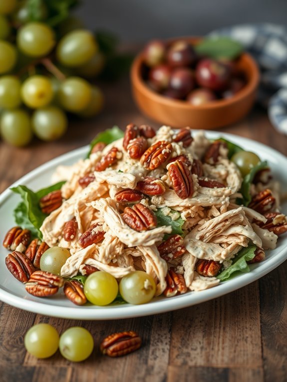 grapes and pecans chicken salad