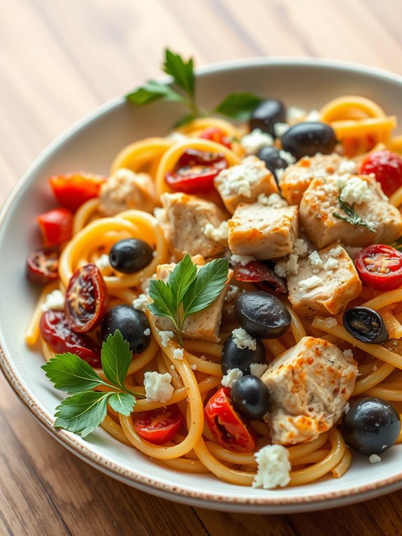 greek chicken pasta recipe