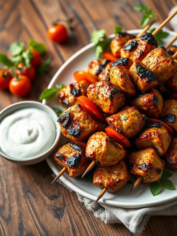 greek chicken skewered delight