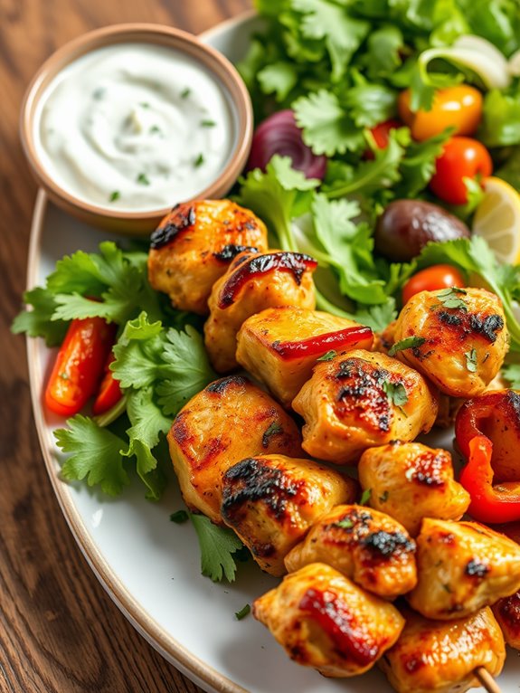 greek chicken skewers recipe