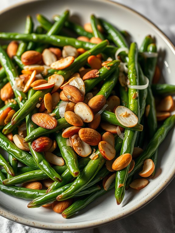 green beans with almonds