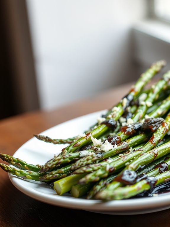 grilled asparagus with glaze