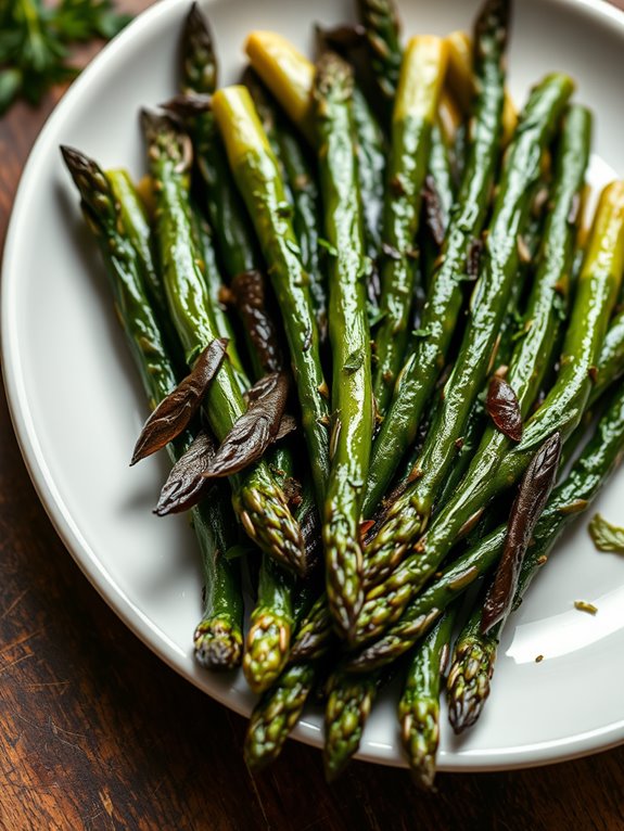 grilled asparagus with herbs