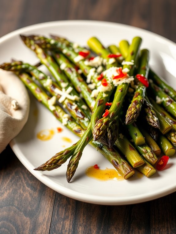 grilled asparagus with spice