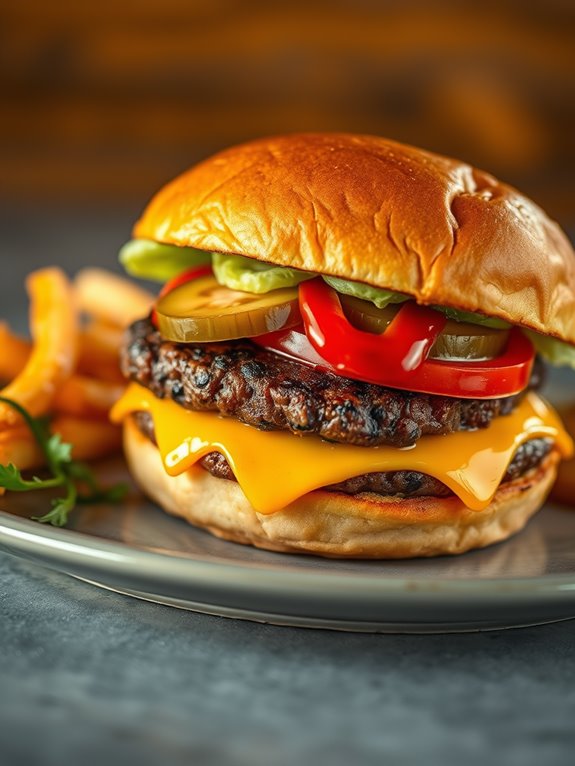 grilled cheeseburger flavor explosion