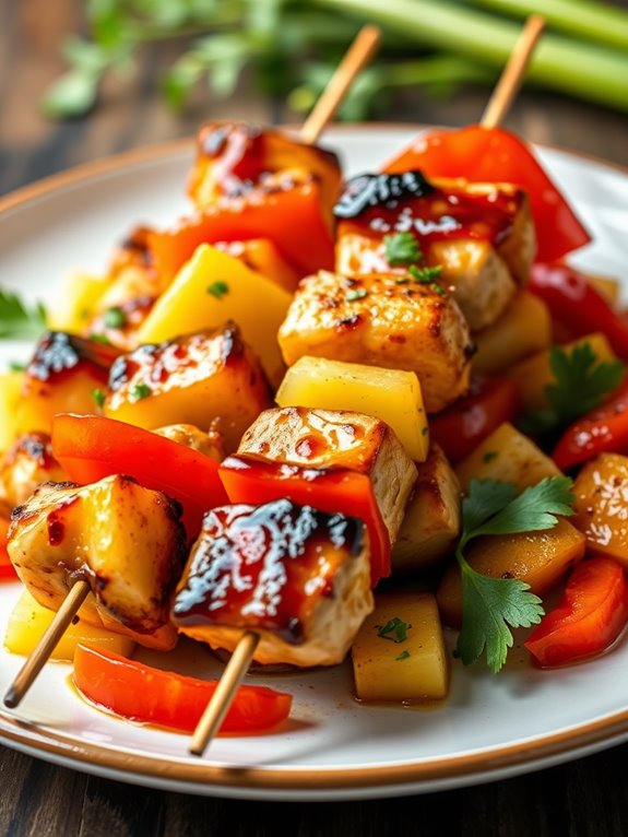 grilled chicken and pineapple