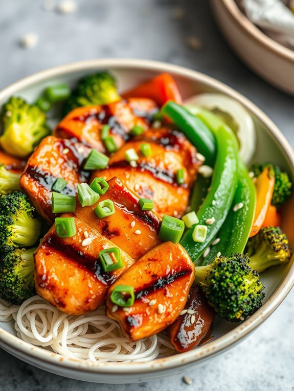 grilled chicken asian bowl