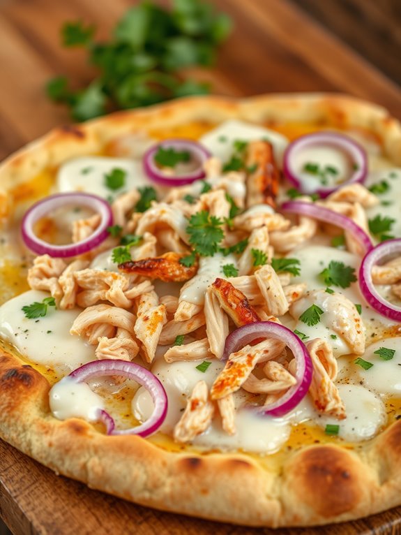 grilled chicken pizza delight