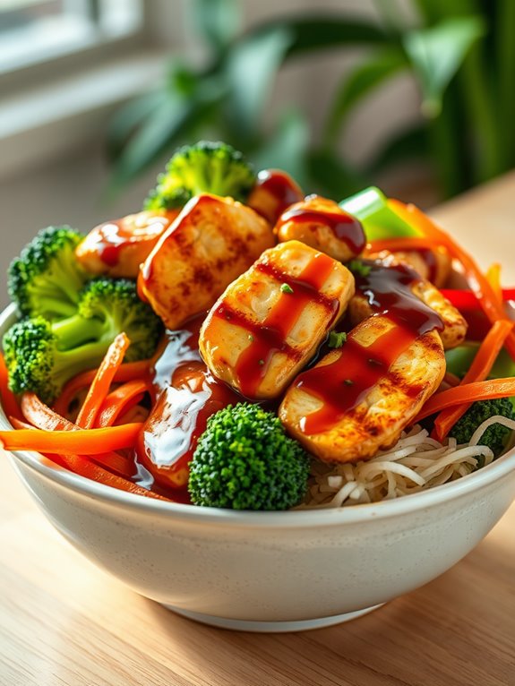 grilled chicken teriyaki bowl