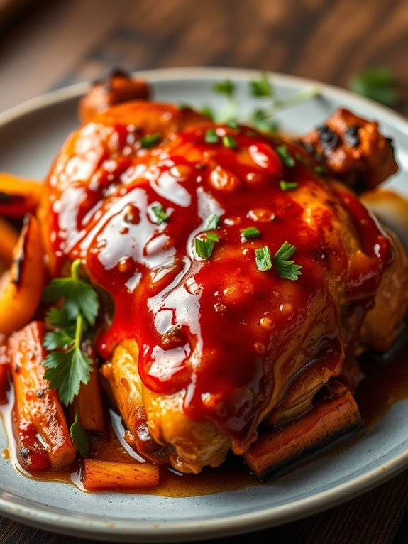 grilled chicken with spicy glaze