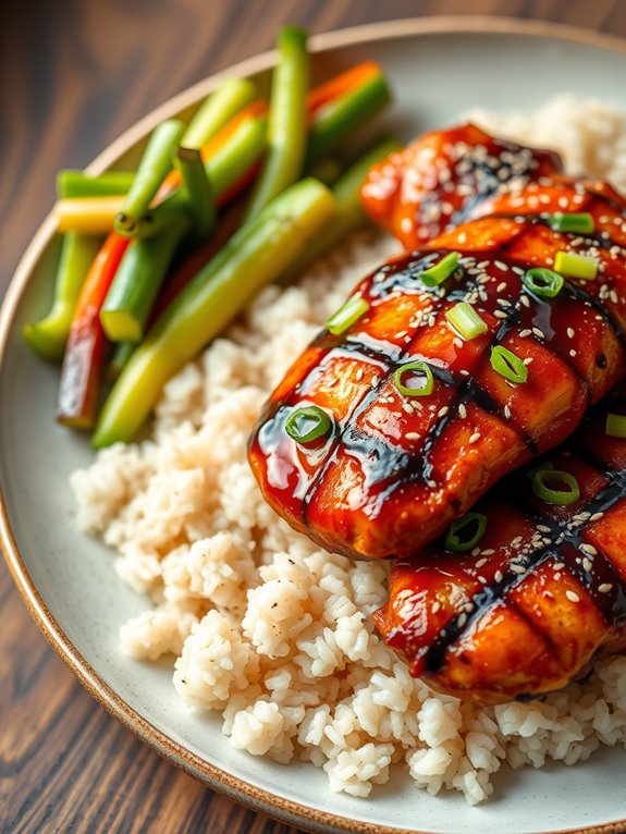 grilled chicken with teriyaki