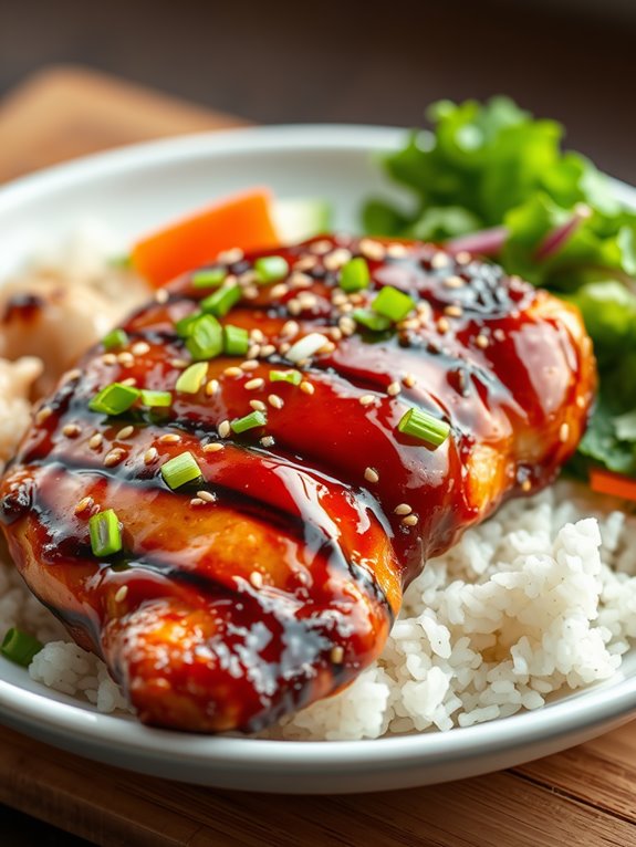 grilled chicken with teriyaki