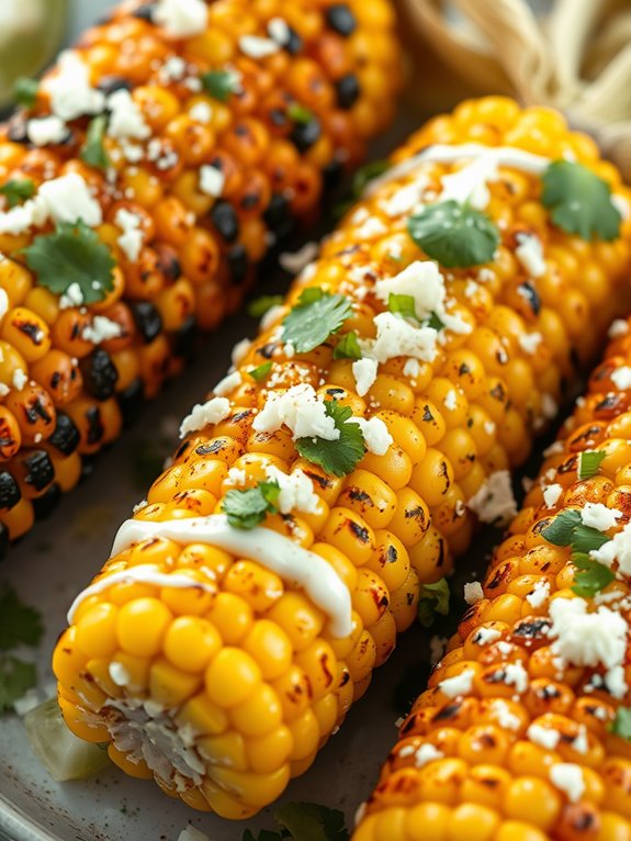 grilled corn lime cotija