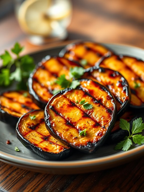 grilled eggplant with spices