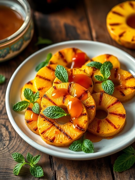 grilled pineapple with spice