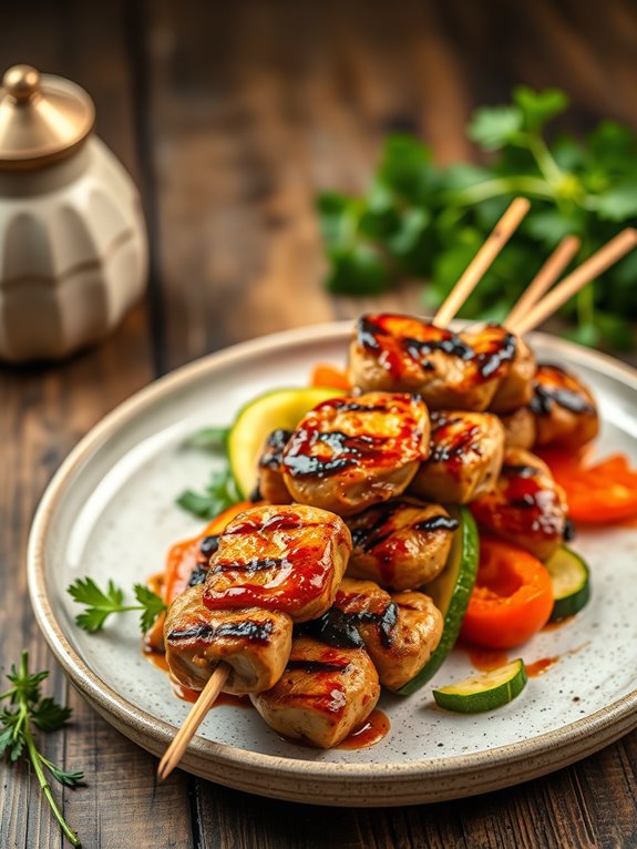 grilled quail skewers recipe