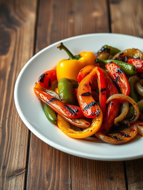 grilled smoky bell peppers