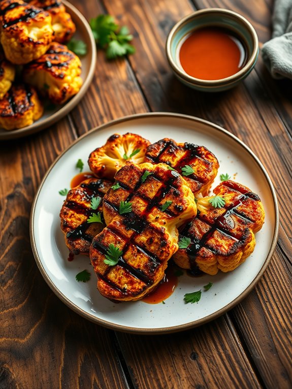 grilled spicy cauliflower steaks