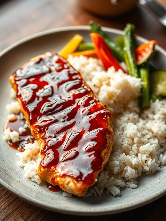 grilled swordfish with teriyaki glaze