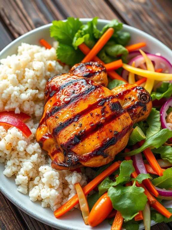 grilled teriyaki chicken thighs