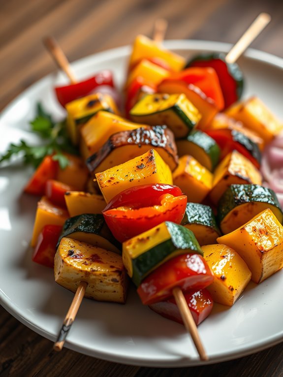 grilled vegetable skewers recipe