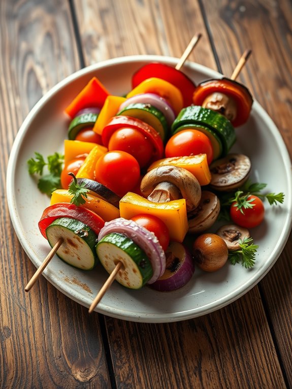 grilled vegetable skewers recipe