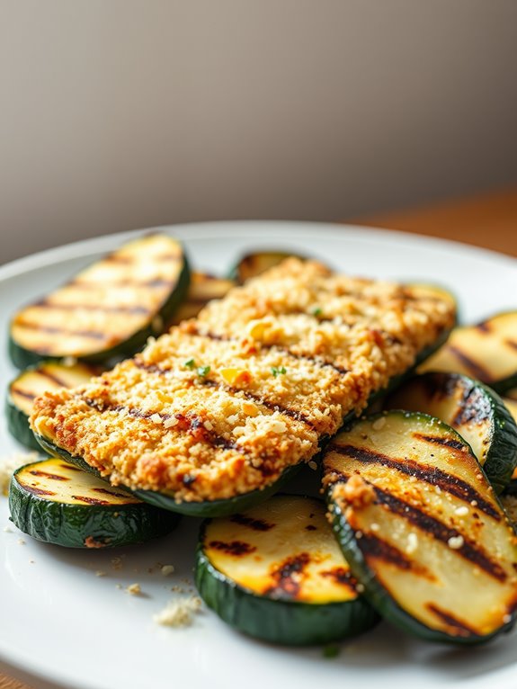 grilled zucchini with parmesan