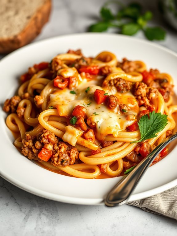 ground turkey cheesy goulash