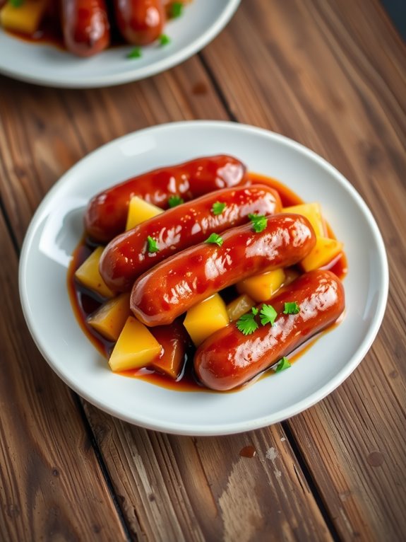 hawaiian style cocktail sausages recipe